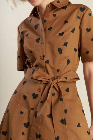 READY TO GO WOVEN MIDI DRESS.