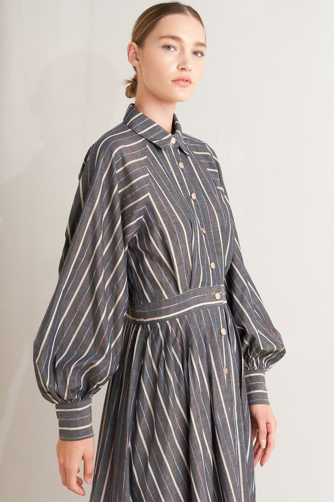 WHAT I FEEL WOVEN MIDI DRESS