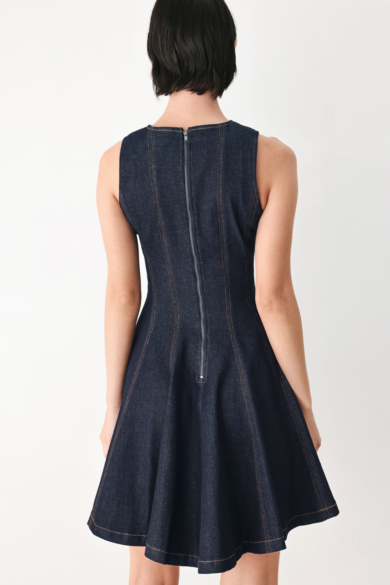 CLASSICAL BALLET DENIM MINI DRESS