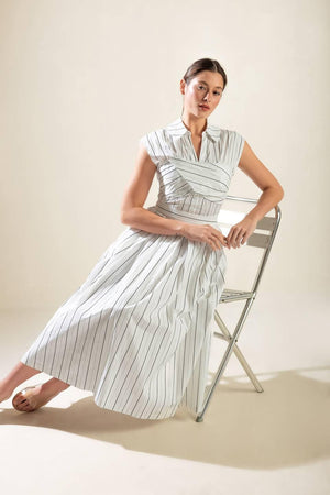 INCREDIBLY SENSATIONAL WOVEN MIDI DRESS.