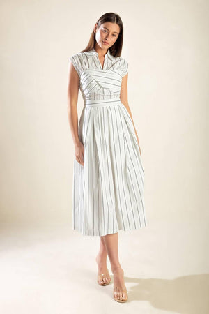 INCREDIBLY SENSATIONAL WOVEN MIDI DRESS.