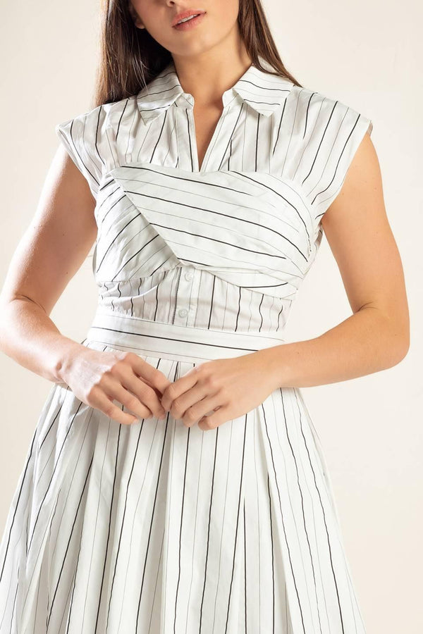 INCREDIBLY SENSATIONAL WOVEN MIDI DRESS.