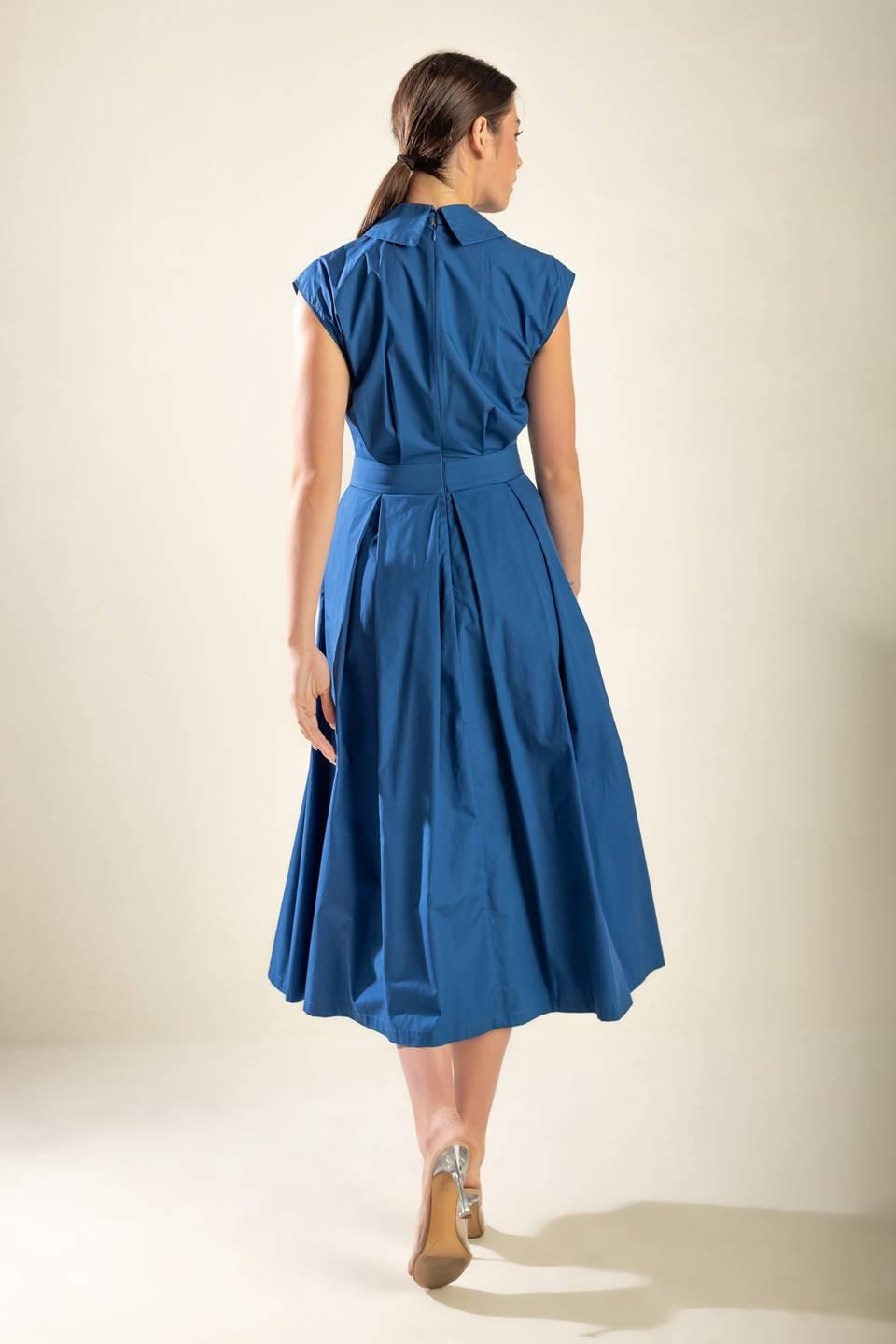 DREAMY IMPRESSION WOVEN MIDI DRESS.