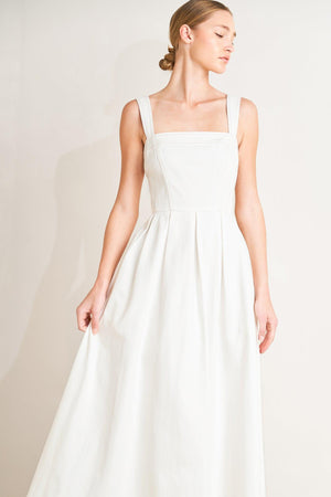 SERENE CHARM WOVEN MIDI DRESS - Flying Tomato - DRESSES - Freemarket