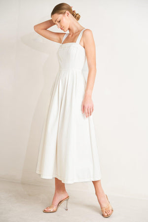 SERENE CHARM WOVEN MIDI DRESS - Flying Tomato - DRESSES - Freemarket