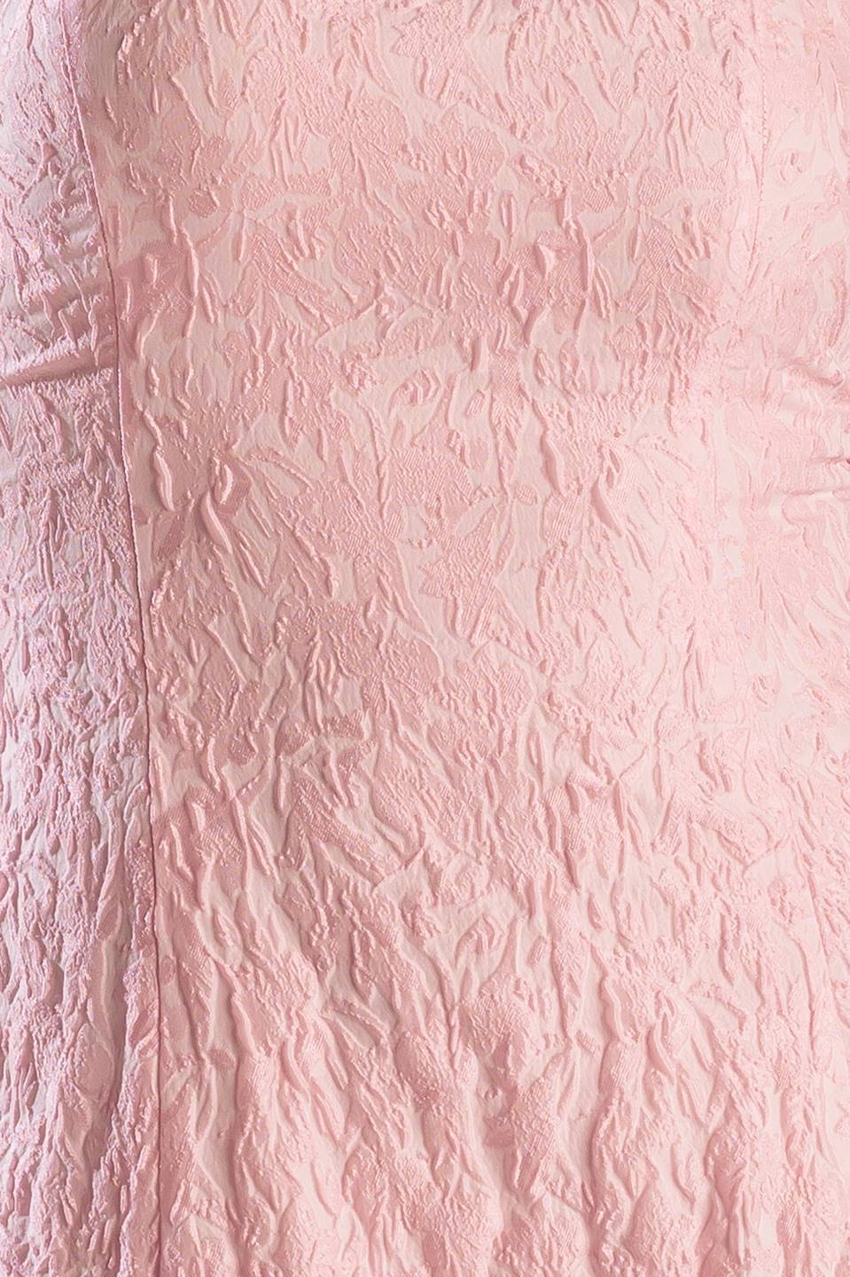 ROLL WITH IT PINK WOVEN MIDI DRESS