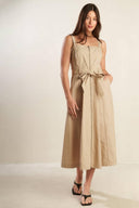 MARGOT DREAM WOVEN MIDI DRESS.