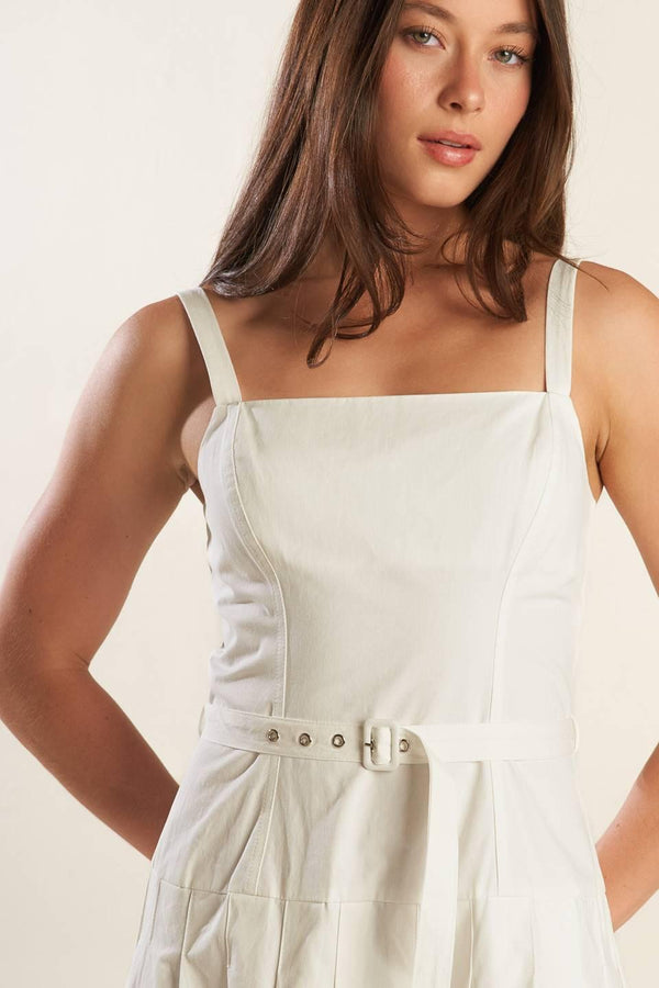 SHAY LANTANA WOVEN MIDI DRESS.