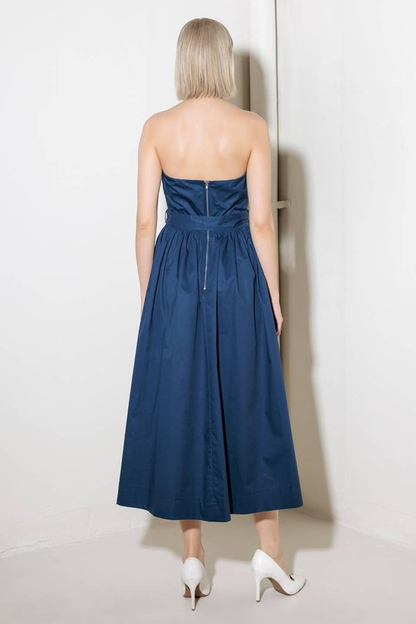 ENDLESSLY CHARMING WOVEN MIDI DRESS.