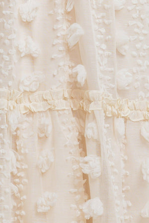 CLOUD NINE GOWN WOVEN ANKLE DRESS.