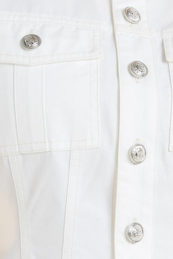 CONFIDENTLY YOURS WHITE WOVEN MINI DRESS.