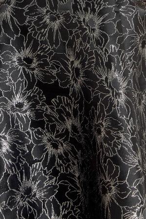 MYSTIC HOUR WOVEN JACQUARD MINI DRESS.