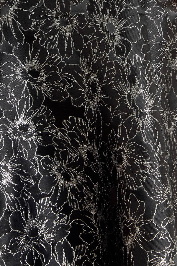 MYSTIC HOUR WOVEN JACQUARD MINI DRESS.