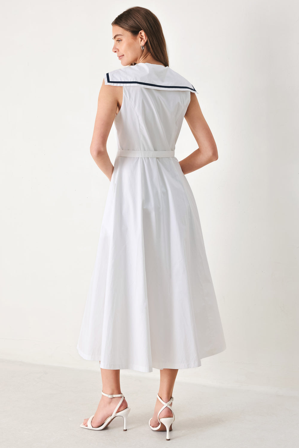 DARLING DAY WOVEN MIDI DRESS.