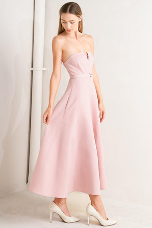 WEEKEND GLAM WOVEN MIDI DRESS.