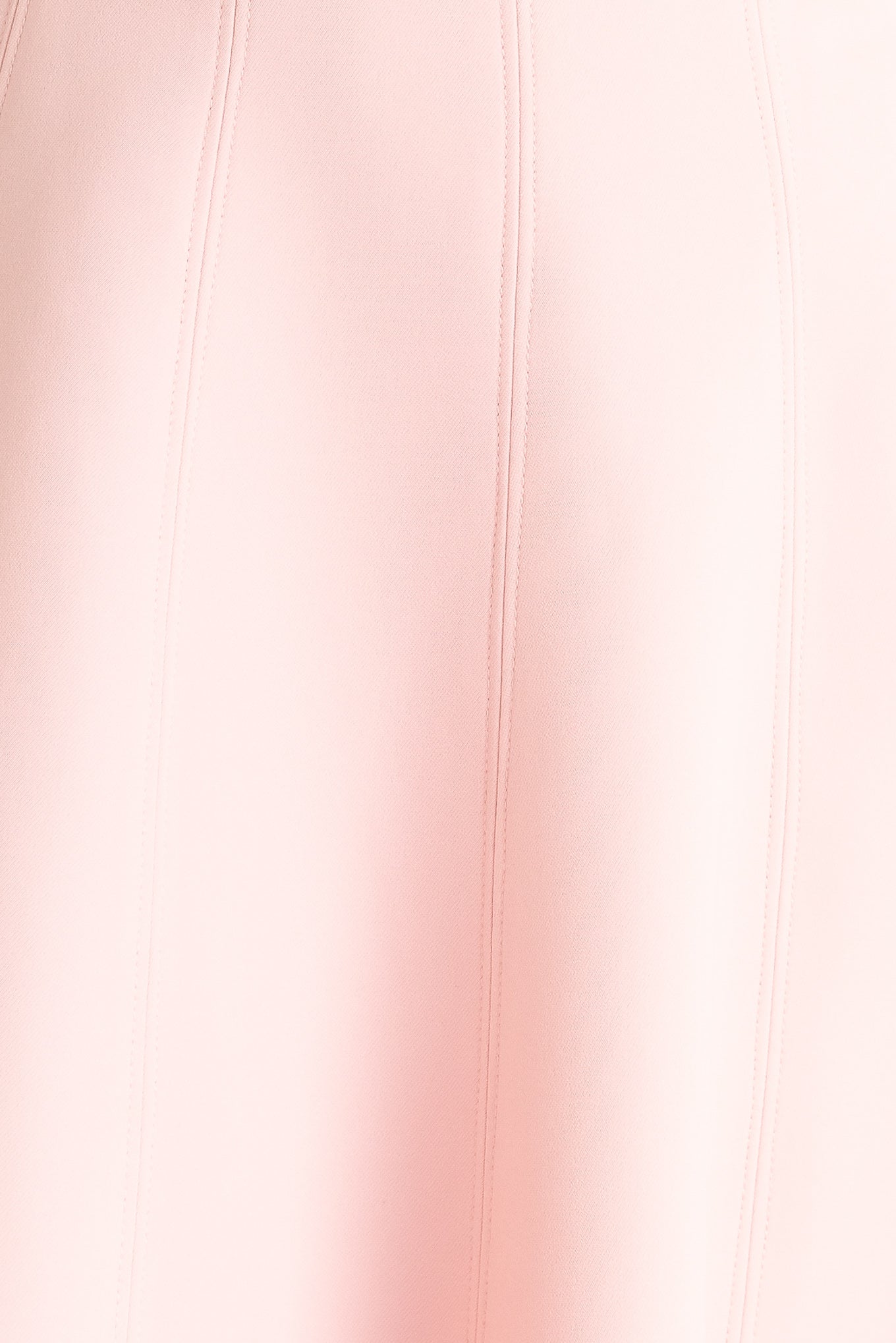 A solid woven midi dress featuring strapless with V front, self belt, circle skirt and back zipper closure