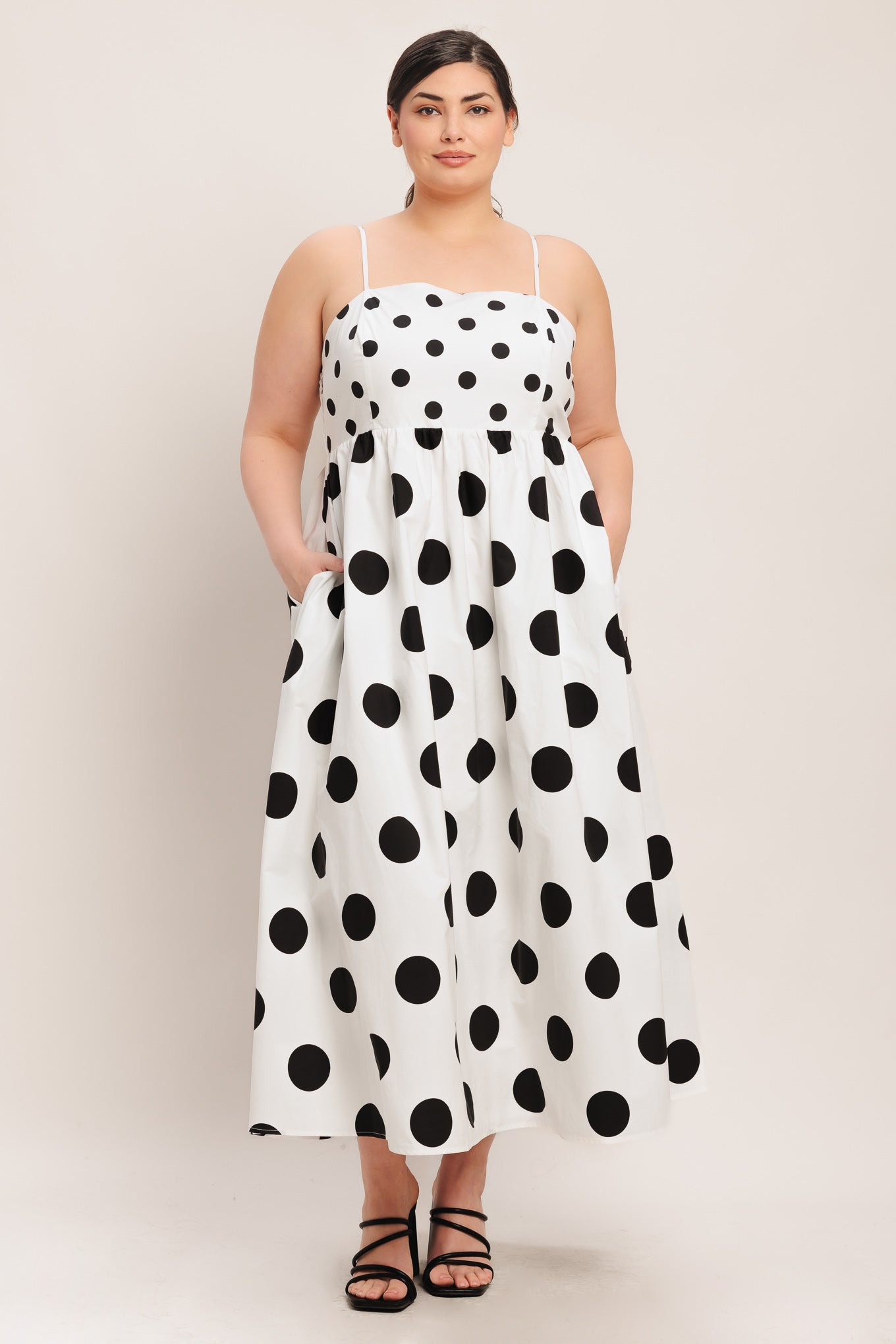 PARISIAN SPOTLIGHT WOVEN MIDI DRESS - Flying Tomato - DRESSES - Freemarket