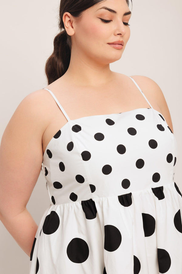PARISIAN SPOTLIGHT WOVEN MIDI DRESS.
