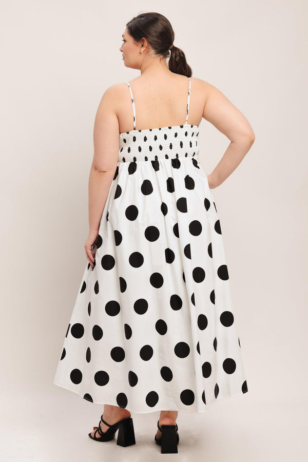 PARISIAN SPOTLIGHT WOVEN MIDI DRESS.