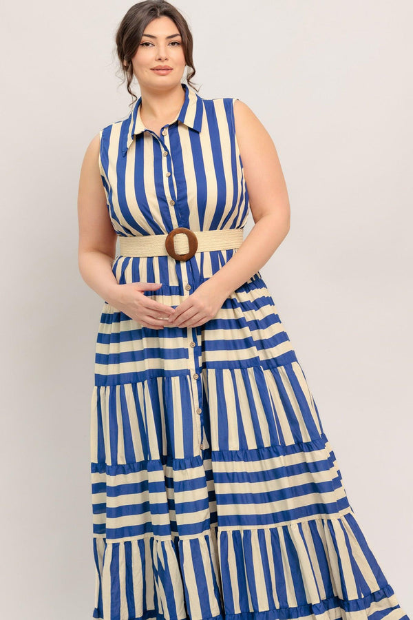 SUNSET BOARDWALK STRIP MAXI DRESS - Flying Tomato - DRESSES - Freemarket