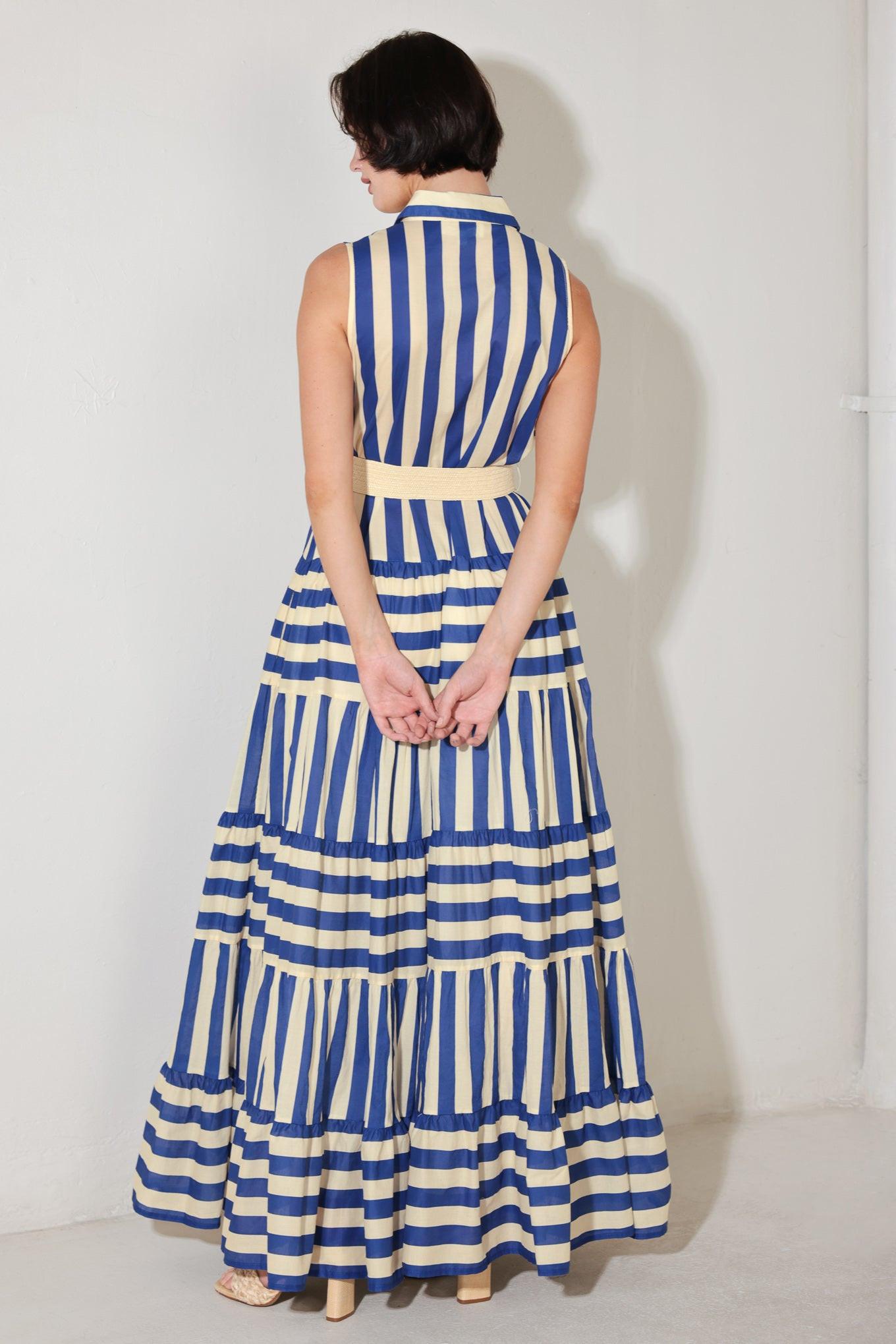 SUNSET BOARDWALK STRIP MAXI DRESS - Flying Tomato - DRESSES - Freemarket