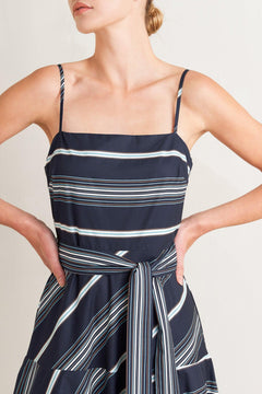 SWEET ESCAPE STRIPE WOVEN MIDI DRESS - Flying Tomato - DRESSES - Freemarket