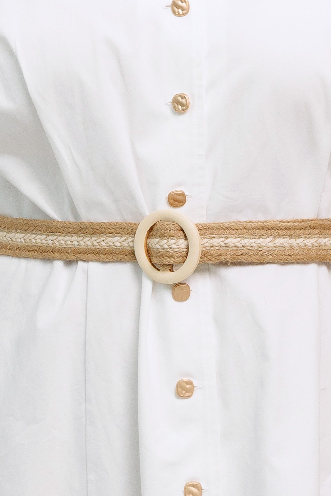 RELAXED TAILOR WOVEN MIDI DRESS