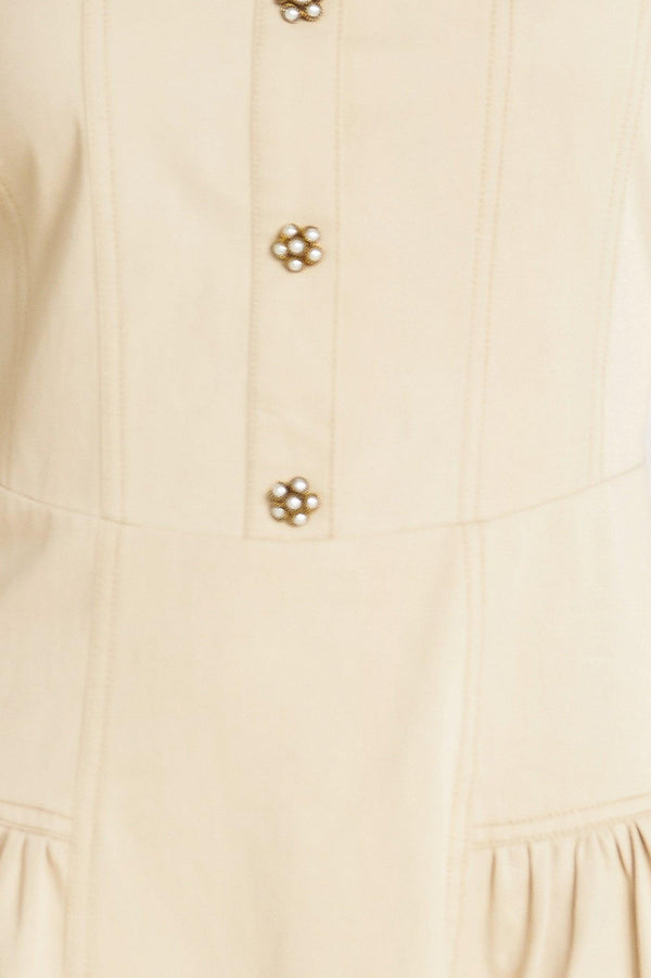 UNDERSTATED ICON WOVEN MIDI DRESS.