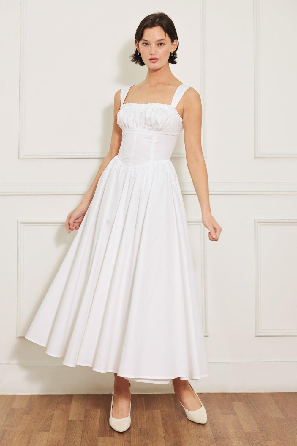 SWEETHEART SERENADE WOVEN MIDI DRESS - Flying Tomato - DRESSES - Freemarket
