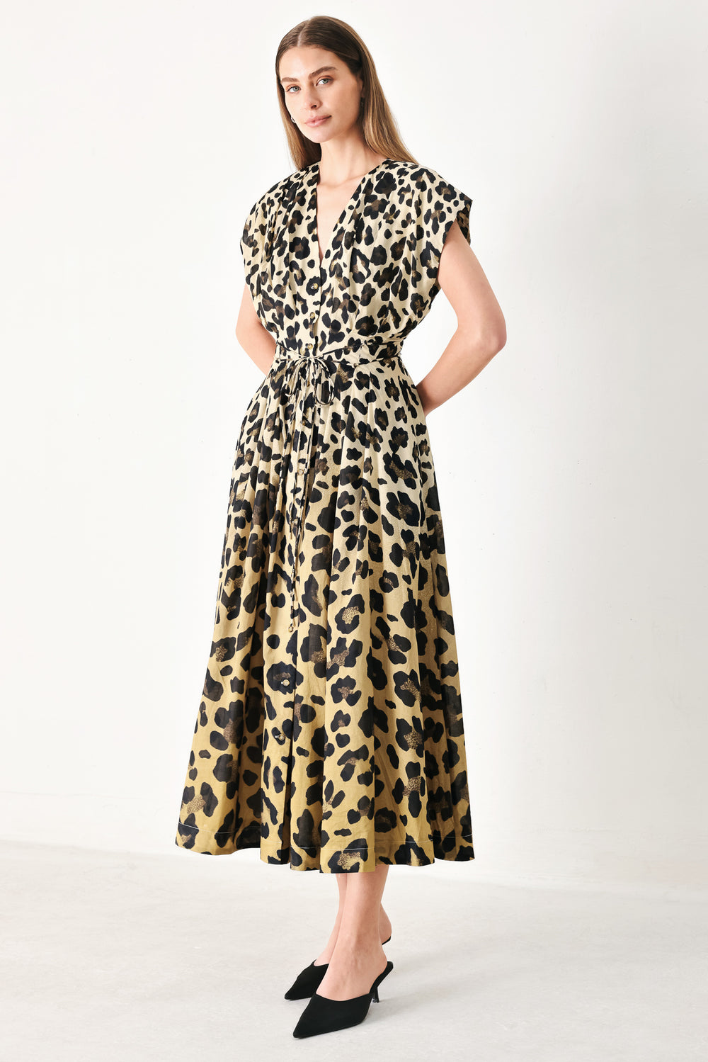 [PREORDER] WILD MUSE WOVEN MIDI DRESS.