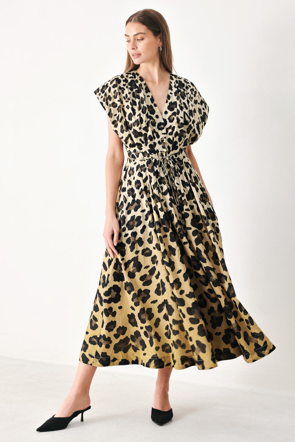 [PREORDER] WILD MUSE WOVEN MIDI DRESS.