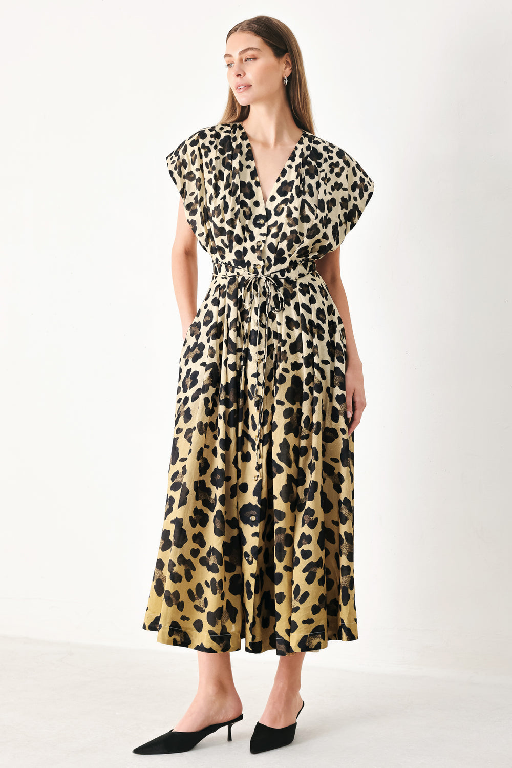 [PREORDER] WILD MUSE WOVEN MIDI DRESS.