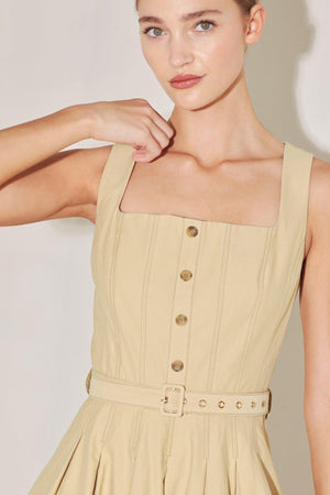SAHARA GRACE WOVEN MIDI DRESS.