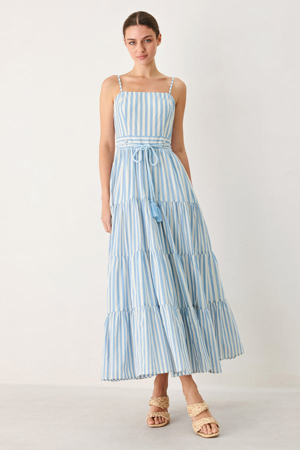 ROSY BREEZE WOVEN ANKLE DRESS