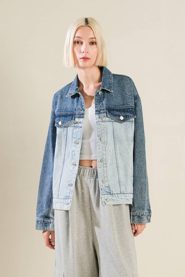 A BAR SONG DENIM JACKET.