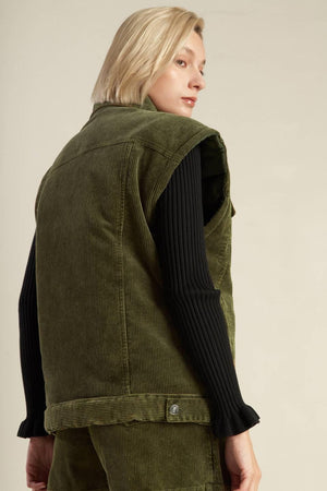 ESCAPING REALITY CORDUROY VEST.