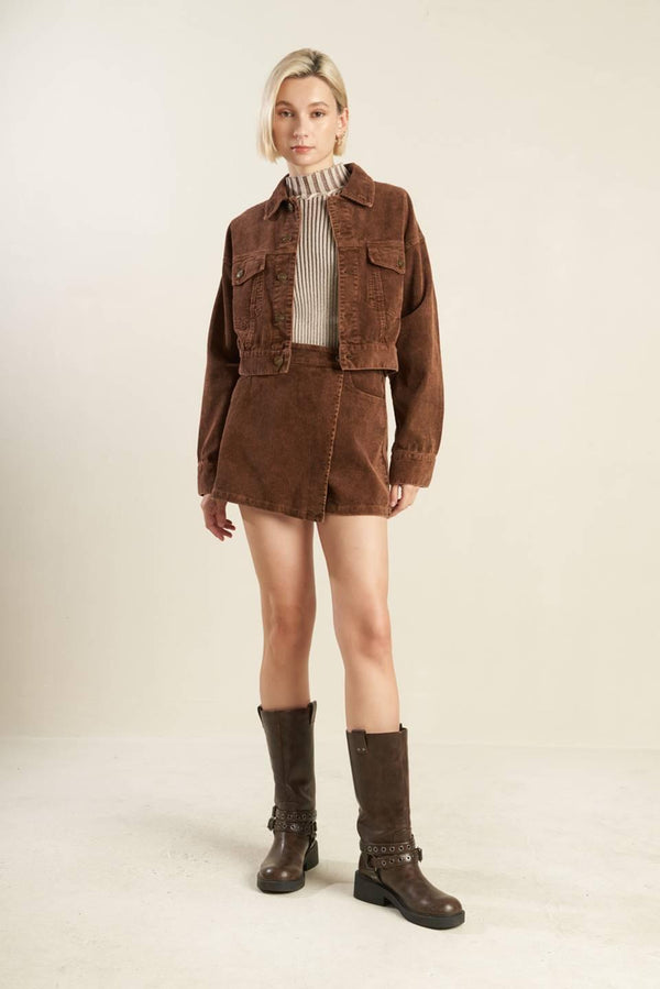 ESCAPING REALITY CORDUROY JACKET.