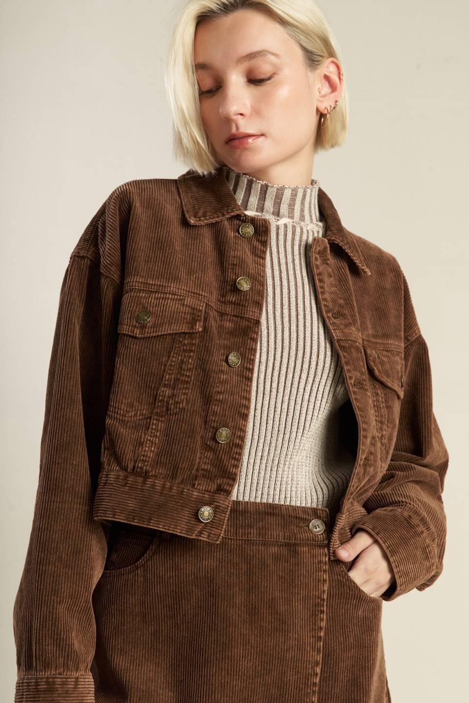 ESCAPING REALITY CORDUROY JACKET.