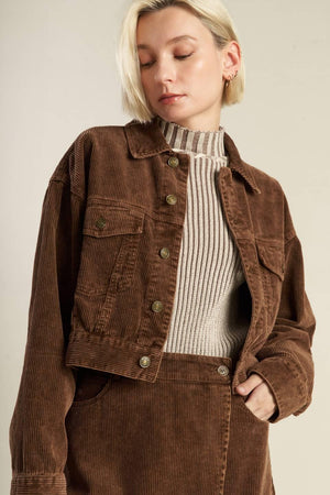 ESCAPING REALITY CORDUROY JACKET.