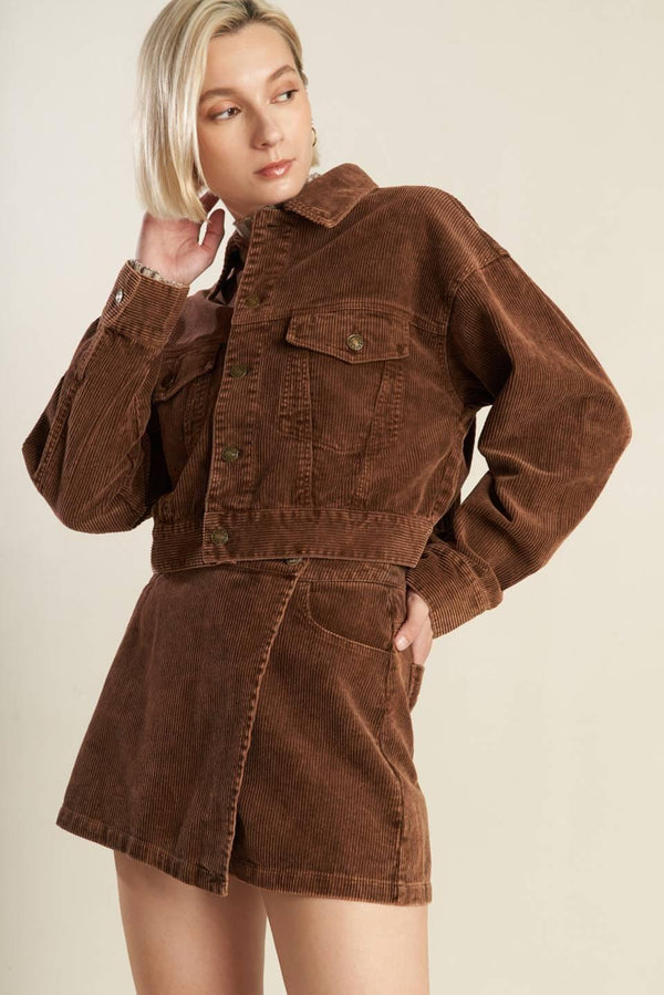 ESCAPING REALITY CORDUROY JACKET.