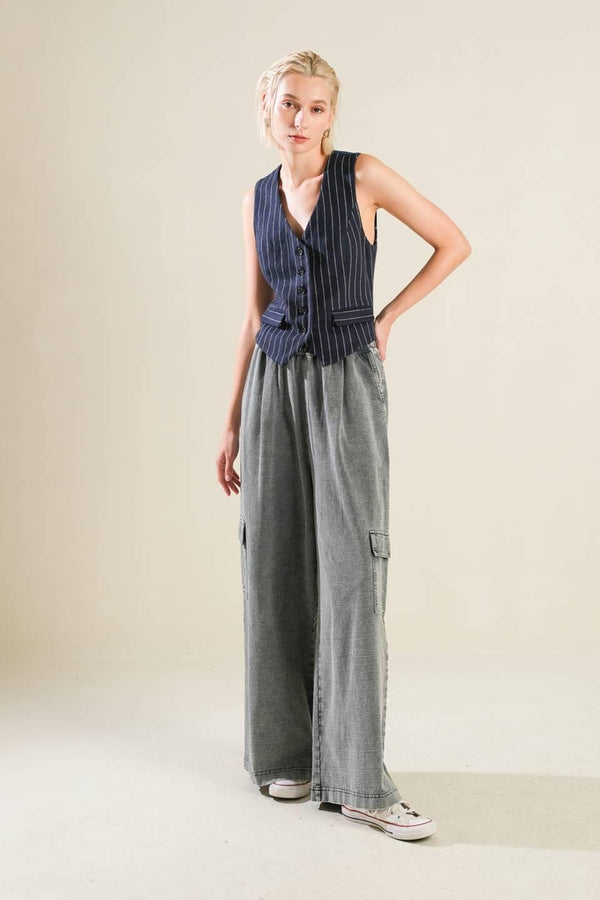 FOREVER CONNECTED WOVEN VEST.