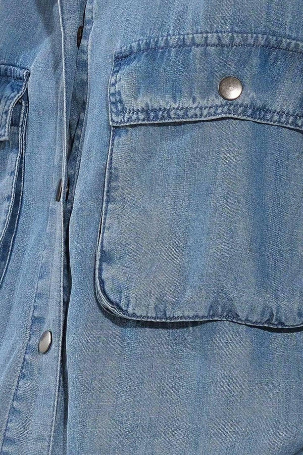ACTIVE VIBE TENCEL DENIM JACKET.