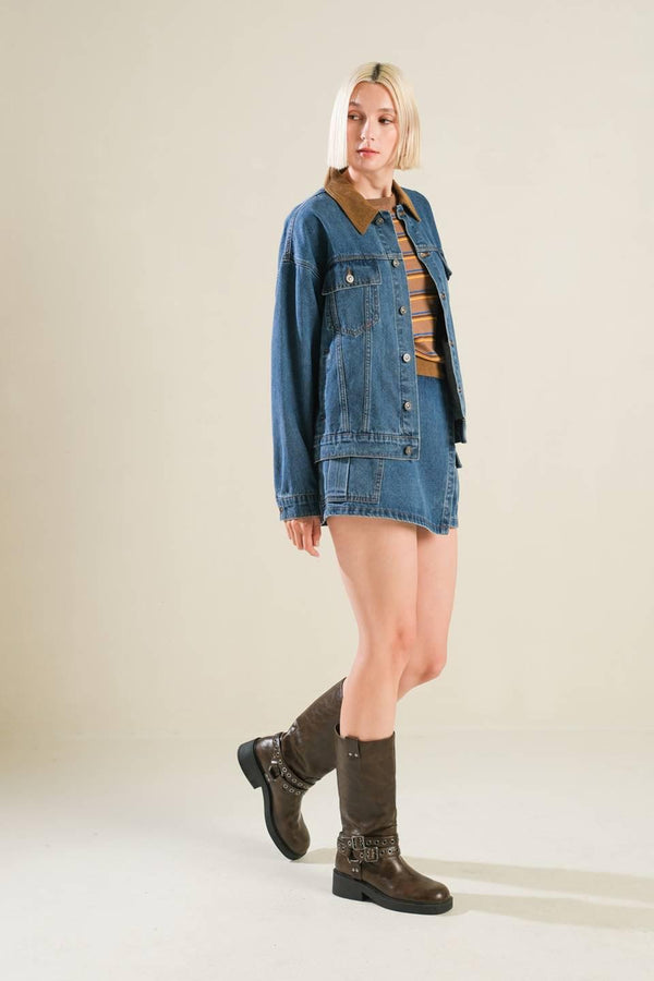 LIVIN' MY BEST LIFE DENIM JACKET.