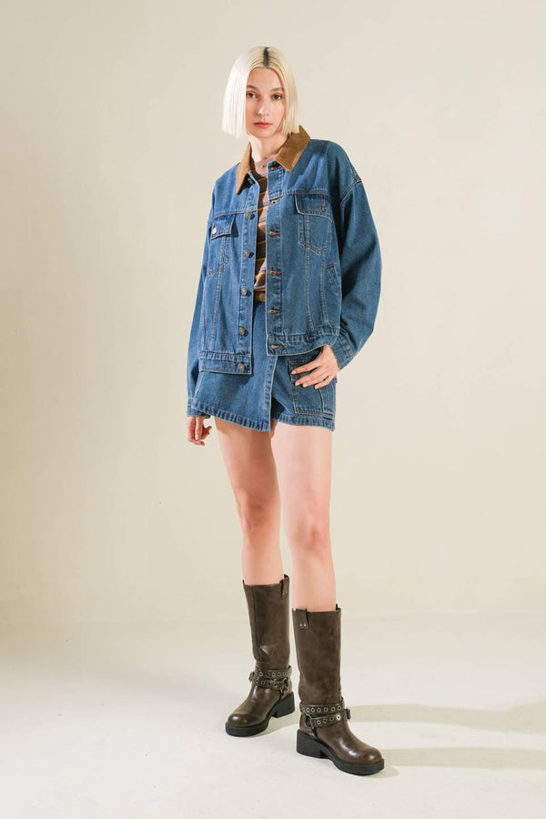 LIVIN' MY BEST LIFE DENIM JACKET.