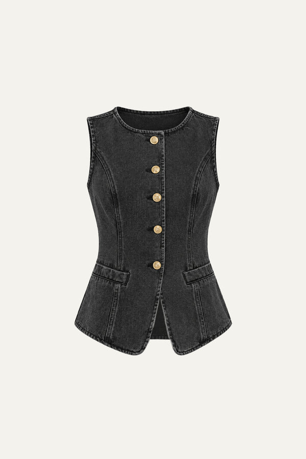 MYSTIC SANDS DENIM VEST