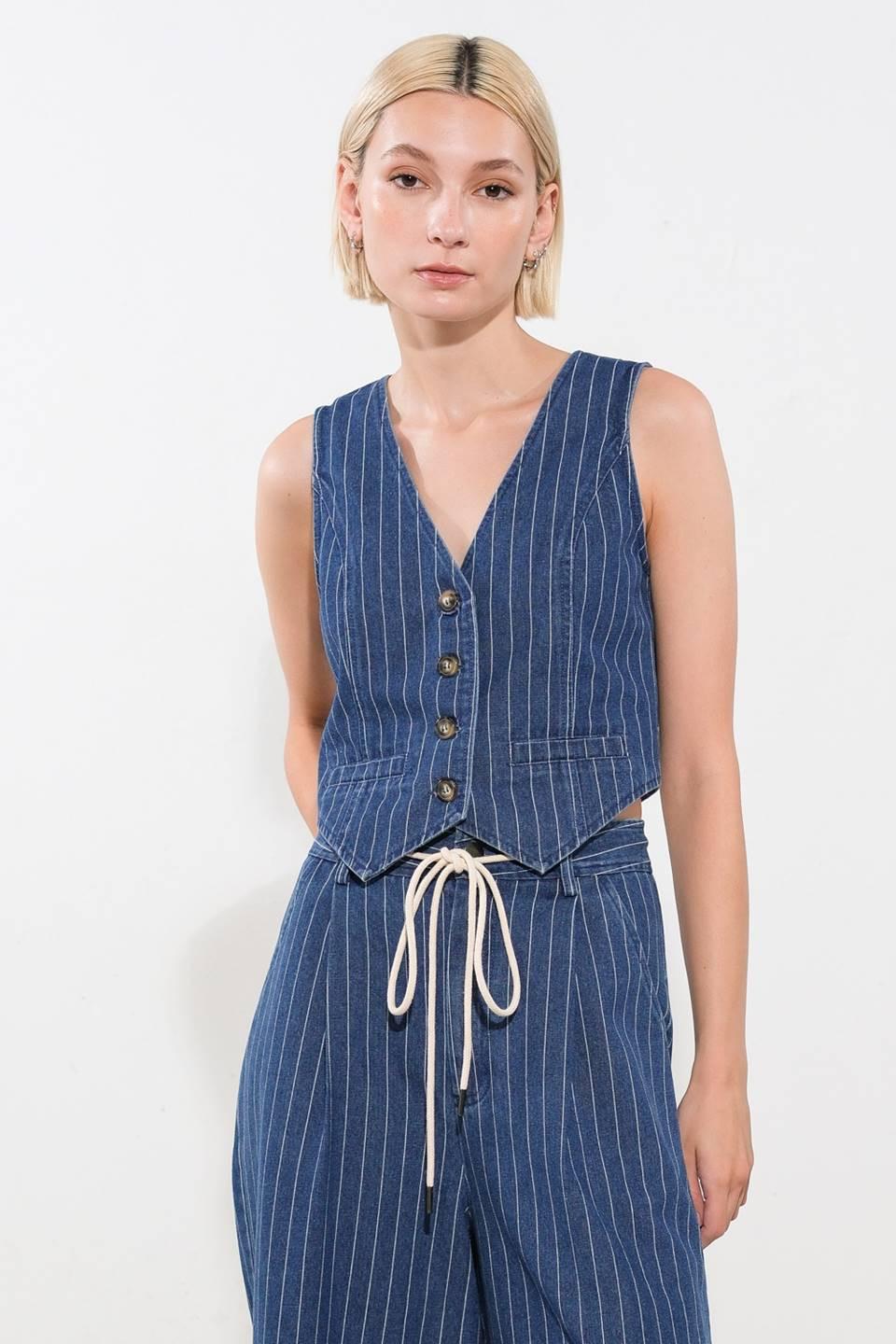 I STILL BELIEVE DENIM VEST.