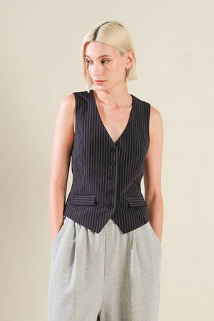 CAUGHT YOUR EYE WOVEN VEST.