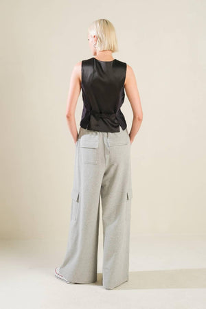 CAUGHT YOUR EYE WOVEN VEST.