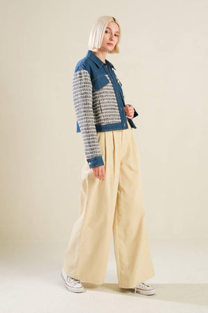 BETTER DAYS TWEED DENIM JACKET.