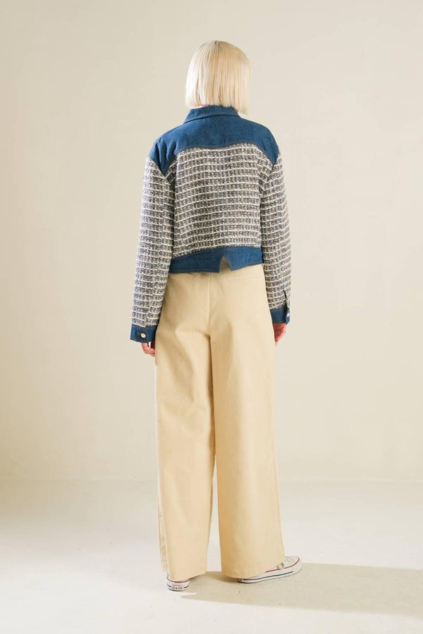BETTER DAYS TWEED DENIM JACKET.